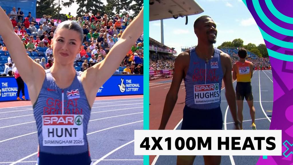 英国男女队晋级4x100米接力决赛